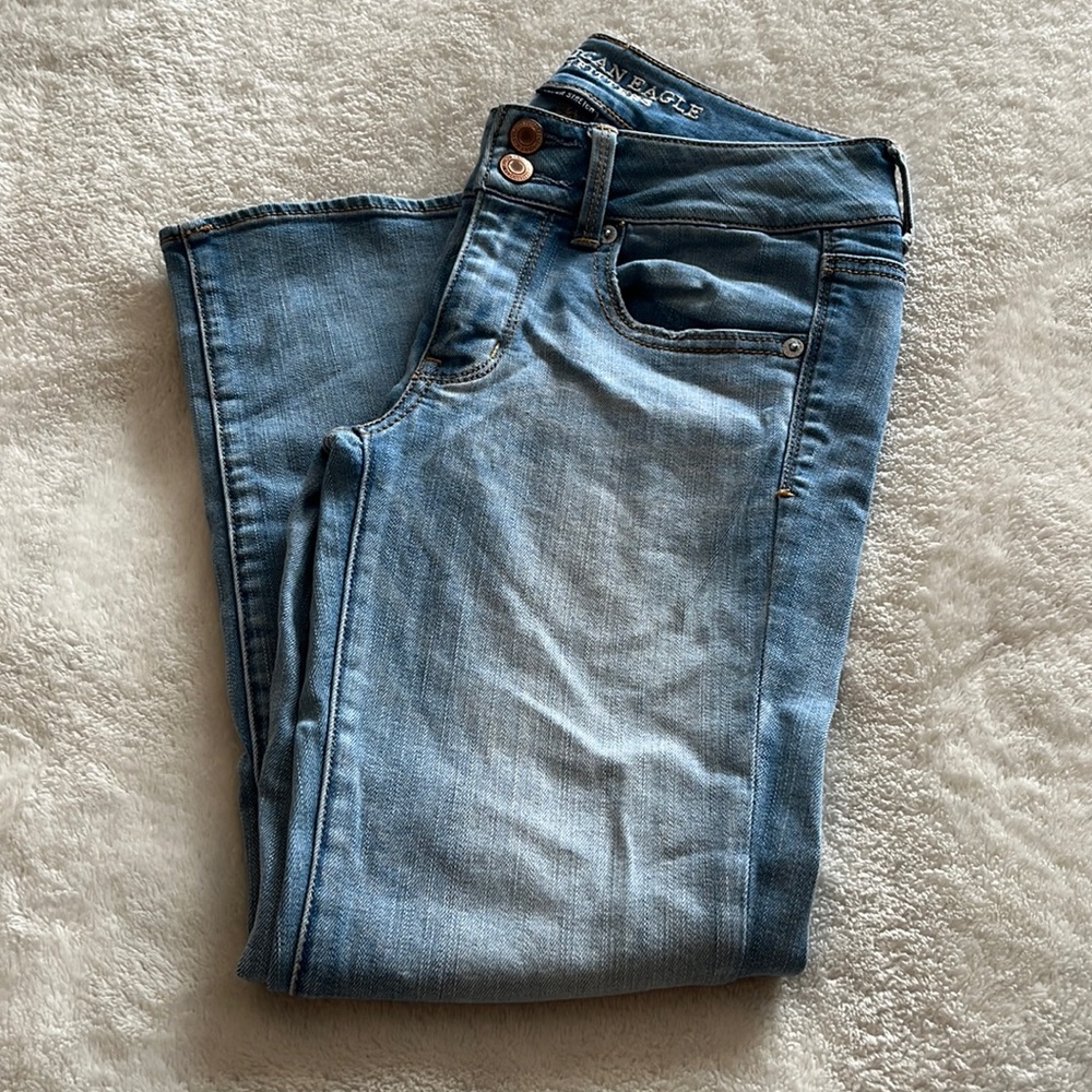 Womens American Eagle Stretch crop jeans size 4 regular